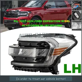 Nl1b-13e015-bh Autopartszone New For 2022-2024 Ford Expedition With Drl Full Led Left Side Headlight Chrome Nl1b-13e015-bh Autopartszone New For 2022-2024 Ford Expedition With Drl Full Led Left Side Headlight Chrome