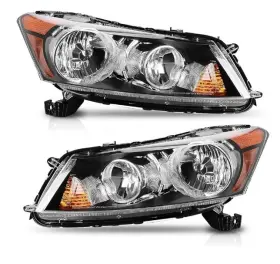 Autosaver88 810076085449 2008-2012 Honda Accord Sedan Halogen Headlights Pair