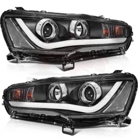 10264340 Autosuperstar Front Headlights Assembly Projector Lamp For 2008-17 Mitsubishi Lancer Evo Led 10264340 Autosuperstar Front Headlights Assembly Projector Lamp For 2008-17 Mitsubishi Lancer Evo Led