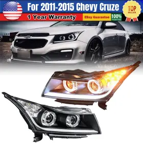 Spmo-chwj-0324-b Autowiki For 2011 2012 2013 2014 2015 Chevy Cruze Projector Headlights Black Led Drl Pair Spmo-chwj-0324-b Autowiki For 2011 2012 2013 2014 2015 Chevy Cruze Projector Headlights Black Led Drl Pair