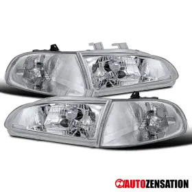 33300sr4a02 Autozensation Fit 1992 1993 1994 1995 Honda Civic 2/3dr Headlights Corner Signal Parking Lamps