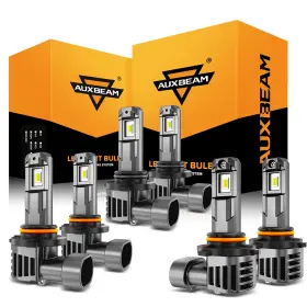 Chu-q6-122 Auxbeam For Gmc Canyon 2004- 2012 Led Headlight High Low Beam Fog Lights 6500k