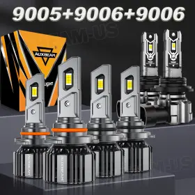 Oxb-fq566-001 Auxbeam 6x Combo Led Headlight Fog Bulbs For Toyota Corolla 2005-2008 9005 9006