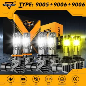 Sw-q1566-20 Auxbeam For Toyota Highlander 2004-2007 1 Led Headlight 6500k Fog Light 3000k