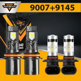 Tk-q4090079145-005 Auxbeam 9007 9145/h10 Led Headlight And Fog Bulbs 6500k For Ford Ranger 2001-2011