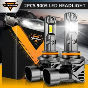 Tk-qn-9005-0017 Auxbeam Canbus 9005 Led Headlight Kit High Beam White Super Bright 6500k 28000lm