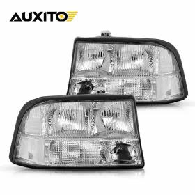 16526227 Auxito Headlights For 1998-2004 Gmc Sonoma 98-01 Jimmy Bravada Left Right Headlamps T