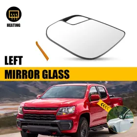 Gm1324178 Auxito 23191160 Driver Side Mirror Glass For 2015-2022 Chevrolet Colorado