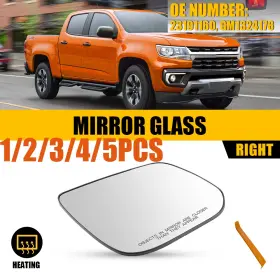 Heated1-5x Auxito 23191161 For Chevrolet Colorado Gmc Canyon 2015-22 Passenger Side Mirror Glass