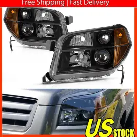 33151s9va11 Auxito Black Fits 2006-08 Honda Pilot Projector Headlights Head Lamps Left Right Pair G