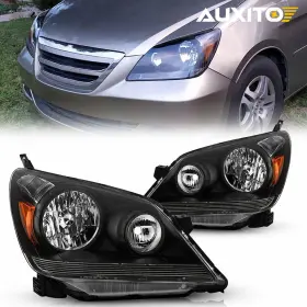 33151shja01 Auxito For 2005-2007 Honda Odyssey Halogen Black Housing Amber Corner Headlights Pair 33151shja01 Auxito For 2005-2007 Honda Odyssey Halogen Black Housing Amber Corner Headlights Pair