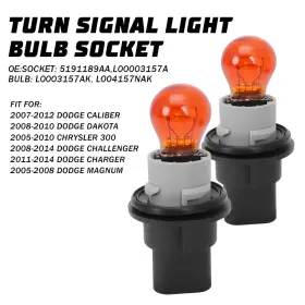5191189aa Auxito 2x Turn Signal Light Flasher Bulb Socket For Chrysler Dodge Challenger Charger