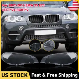 63117288995 Auxito 2set Front Left And Right Headlight Lampshade Lens Cover For Bmw X5 E70 07-12 63117288995 Auxito 2set Front Left And Right Headlight Lampshade Lens Cover For Bmw X5 E70 07-12
