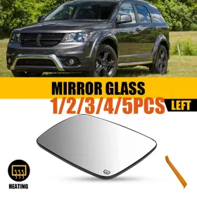 68045693aa1-5x Auxito 68045693aa Driver Left Side Mirror Glass Heated Fits 2009-2020 Dodge Journey