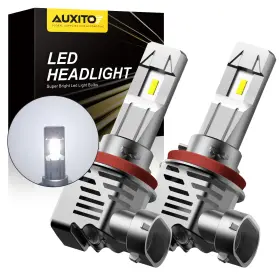 A-m3-csp Auxito Pair H11 Led Headlight White 200w Kit Bulbs For High/ Low Beam Replace Halogen