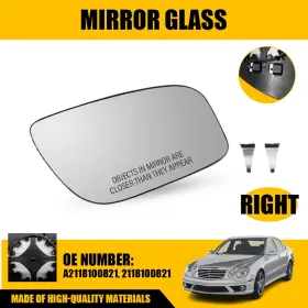 A2118100821 Auxito For 2007 2008 2009 Mercedes E320 E350 E550 Right Side Mirror Glass A2118100821 Auxito For 2007 2008 2009 Mercedes E320 E350 E550 Right Side Mirror Glass