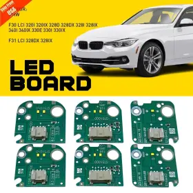 63117419610 Auxito Autoparts Yellow Angel Eye Drl Led Board For Bmw F30 Lci 3 Series 330i 340i 320i Headlight