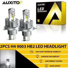 Auxito10sh4 Auxito 2x 9003 H4 Led Headlight Kit Bulbs High-low Beam 6000k 26w White 300% New Auxito10sh4 Auxito 2x 9003 H4 Led Headlight Kit Bulbs High-low Beam 6000k 26w White 300% New