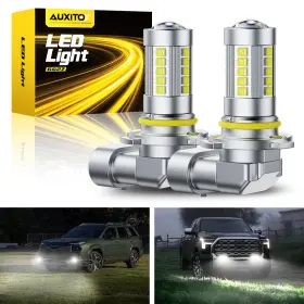Auxito6g27h10 Auxito 9145 9140 H10 Led Fog Driving Light Bulbs Super White 40000lm 6500k 100w