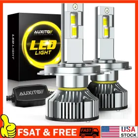 Auxitoy19h4 Auxito Led H4 Hb2 9003 Headlight Bulbs Conversion High Low Dual Beam Lamps 30000lm B