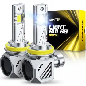 Dd-h11 Auxito 2x H11 H9 H8 Led Headlight Bulbs High/low Beam Super White Bright 6500k Can Bus