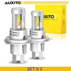 Dd-m6-h4-wy2 Auxito 4pcs H4 9003 Led Fog Light Bulb High Low Beam Yellow&white Lamp Dual Color M6