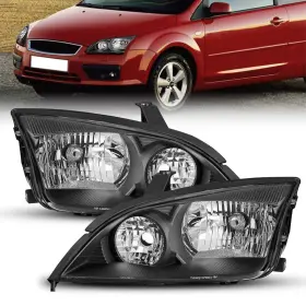 Ddzc-focus-05-07-bc-eaa-ap Auxito For 2005-2007 Ford Focus Headlights Headlamps Replacement 05 06 07 Left Right