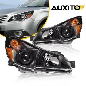Ddzc-legacy-10-14-ba-eak Auxito Fit 2010-2014 Subaru Outback Legacy Black Projector Headlight Lamp Sets Pair Of Ddzc-legacy-10-14-ba-eak Auxito Fit 2010-2014 Subaru Outback Legacy Black Projector Headlight Lamp Sets Pair Of