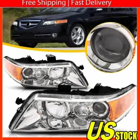 Ddzc-mustang-99-04-ba Auxito For 2004-2008 Acura Tsx Cl9 Projector Headlights Lamp Chrome Amber Reflectors G Ddzc-mustang-99-04-ba Auxito For 2004-2008 Acura Tsx Cl9 Projector Headlights Lamp Chrome Amber Reflectors G