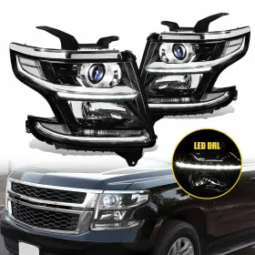 Ddzc-suburban-15-20-bc-eooh Auxito For 2015-20 Chevy Tahoe Suburban Drl Projector Headlight Driver&passenger Side G Ddzc-suburban-15-20-bc-eooh Auxito For 2015-20 Chevy Tahoe Suburban Drl Projector Headlight Driver&passenger Side G