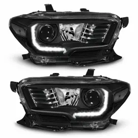 Ddzc-tacoma-16-21r-bc-ty Auxito New Pair Of Led With Drl Projector Head Lights Lamps For 2016-2022 Toyota Tacoma
