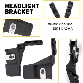 Ds7z13a005a Auxito Lh Rh And Lamp Headlight Mount Brackets Fit For 2013-2016 Ford Fusion Lincoln Mkz
