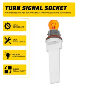Dz-optima-11-13 Auxito 92161-2t000 Turn Signal Lamp Halogen Bulb Socket Holder Fit Kia Cadenza Optima Dz-optima-11-13 Auxito 92161-2t000 Turn Signal Lamp Halogen Bulb Socket Holder Fit Kia Cadenza Optima