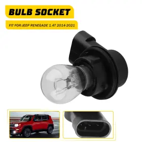 Dz-renegade-14-21 Auxito Drl Running Halogen Light Bulb Socket Set 3-pin Fit Jeep 1.4t Renegade 2014-2021