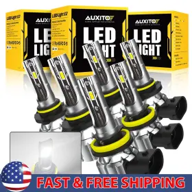 E2auxito9005hb39006hb4h8h9h11 Auxito 9005 9006 Led H11 Combo Headlight Kit High Low Beam Bulb White Fog Light