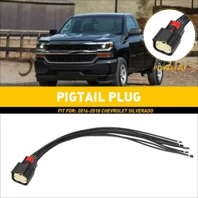 Eoq-ddsx-16541 Auxito 1x Xenon Hid Led Headlight Connector Pigtail Plug Fits Chevy Silverado 2016-2018 Eoq-ddsx-16541 Auxito 1x Xenon Hid Led Headlight Connector Pigtail Plug Fits Chevy Silverado 2016-2018