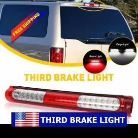 Eoq-ww-86613 Auxito New For 1997-2003 Ford F150 Smoked Housing Led Third 3rd Tail Brake Light