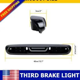 Eoq-ww-86616 Auxito Led Third Brake Light Assembly For 2007-2013 Gmc Sierra Hd Models 2500hd/3500hd