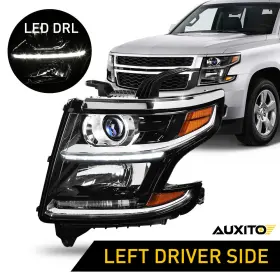 Gm2502405 Auxito Black Headlights Projector Fits 2015-20 Chevy Tahoe Suburban Lh Gm250 Us2 Gm2502405 Auxito Black Headlights Projector Fits 2015-20 Chevy Tahoe Suburban Lh Gm250 Us2