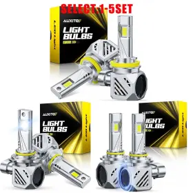 H1190059006 Auxito Ultra Bright 9005 Hb3 9006 Hb4 H11 Led Headlight Bulbs Plug&play Foglight 6-30x