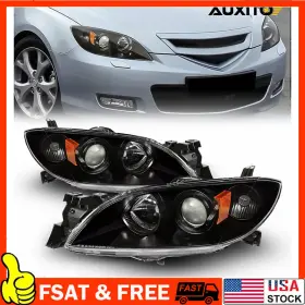 Bn8p510l0d Auxito Ma2518108 2004 For 2004-2009 Mazda 3 Sedan Black Projector Headlights Amber Corner Lamp Lh Rh B Bn8p510l0d Auxito Ma2518108 2004 For 2004-2009 Mazda 3 Sedan Black Projector Headlights Amber Corner Lamp Lh Rh B