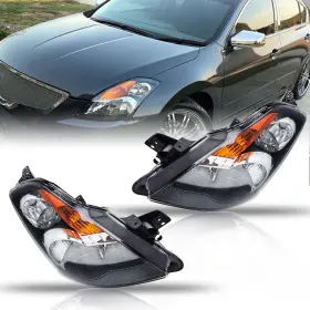 Nsat07.06 Auxito Factory Style Replacement Headlights For 2007 2008 2009 Nissan Altima Black Set Nsat07.06 Auxito Factory Style Replacement Headlights For 2007 2008 2009 Nissan Altima Black Set
