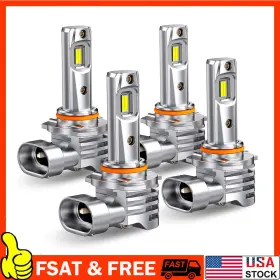 Dd-e2-h8-9005 Auxito Part 9005 9006 Led Headlights Kit Combo Bulbs 6500k High Low Beam Super White Bright