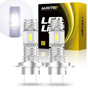 Q10h7 Auxito H7 Led Headlight Bulbs High Power 60w 12000lm 6000k White For Kia Hyundai Vw P