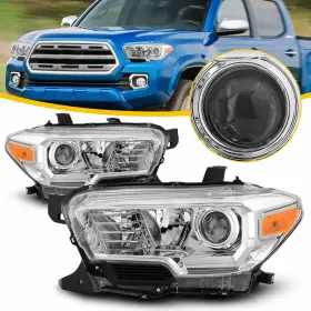 To2503242 Auxito Headlight Replace For 16-22 Toyota Tacoma Sr/sr5 Without Drl Projector Headlamps
