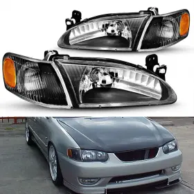 To2502121 Auxito Tycr98.03 Left And Right Side Headlight Assembly For 1998-2000 Toyota Corolla S To2502121 Auxito Tycr98.03 Left And Right Side Headlight Assembly For 1998-2000 Toyota Corolla S