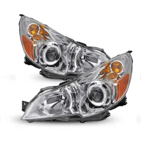 Xpd-ddzc-42817 Auxito 2x For 2010-2014 Subaru Legacy Outback Left Right Side Black Headlights Assembly