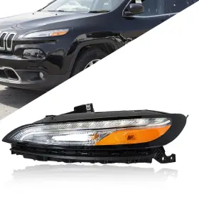 Bck269478k Backye Headlight For Jeep Cherokee 2014-2018 Halogen With Drl&ballast Left Side Headlamp