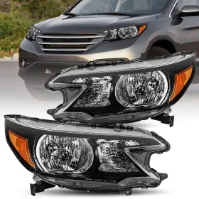 12260132 Beamax-9 Black Headlights Assembly Amber Corner Lamps Pair For 2012 2013 2014 Honda Cr-v 12260132 Beamax-9 Black Headlights Assembly Amber Corner Lamps Pair For 2012 2013 2014 Honda Cr-v