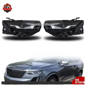 Berliii Ber398925 Black Lh Rh For 2020 2021 2022 2023 2024 Cadillac Xt6 Led Headlights Assembly